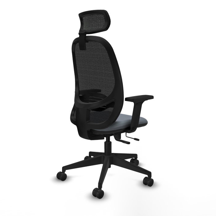 PIQUERAS Y CRESPO Silla de oficina Cilanco Gris con malla Negra