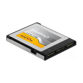 DeLOCK CFexpress 256 GB Tarjeta de Memoria - 1550 MB/s Lectura, 900 MB/s Escritura - Negro/Gris