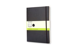 Cuaderno Moleskine Clasico Tapa Blanda 19X25 192H 70Gr. Lisa Con Goma Negra