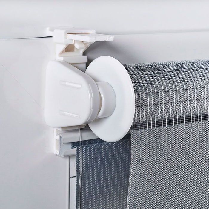 Cintacor - Stor Planet Estor Enrollable Clip & Fix Noche & Día Plata 120 x 180 cm