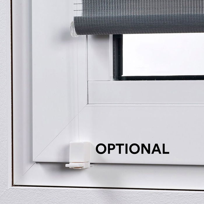 Cintacor - Stor Planet Estor Enrollable Clip & Fix Noche & Día Plata 120 x 180 cm