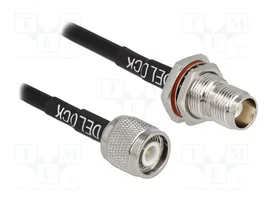 DeLOCK Cable de antena coaxial RG-58 TNC macho a TNC hembra 60 cm