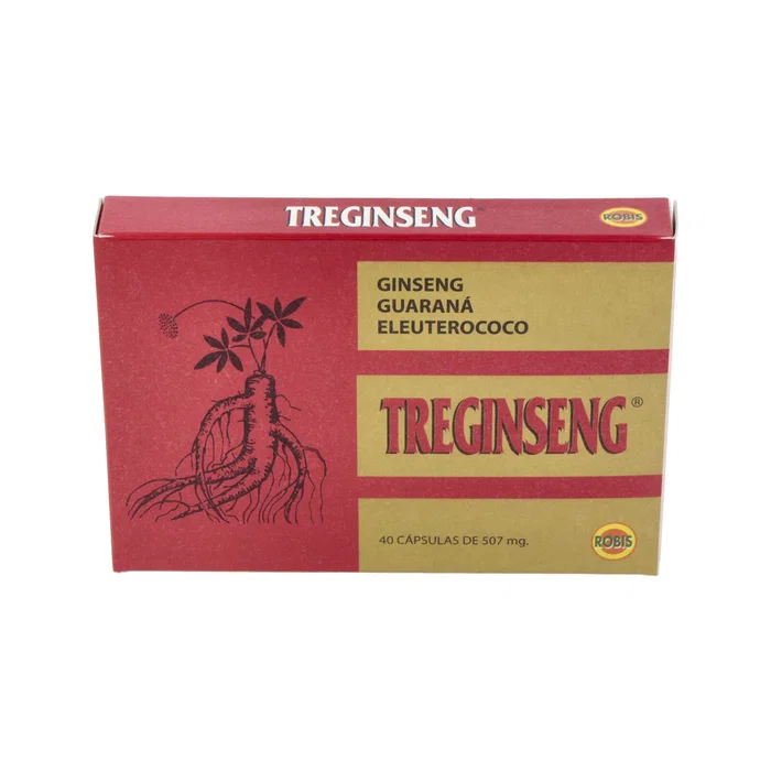 Treginseng Complex Ginseng, Guaraná y Eleuterococo - 40 Cápsulas - Suplemento para Energía, Vitalidad y Sistema Nervioso Treginseng Complex Ginseng, Guaraná y Eleuterococo - 40 Cápsulas - Suplemento para Energía, Vitalidad y Sistema Nervioso