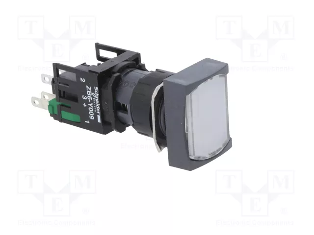 SCHNEIDER ELECTRIC Interruptor de presión Harmony XB6 16mm Blanco LED