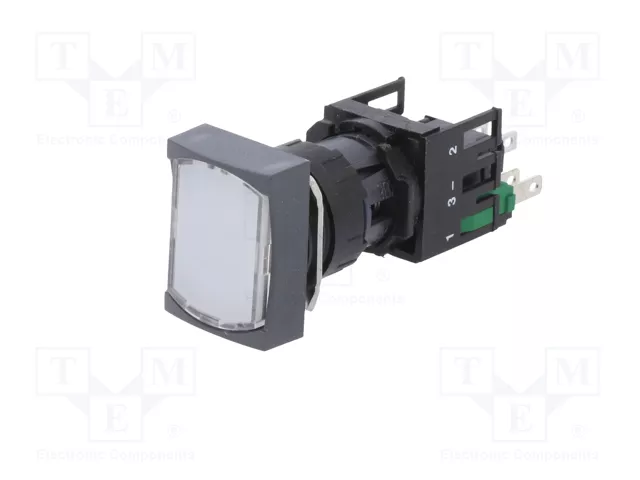 SCHNEIDER ELECTRIC Interruptor de presión Harmony XB6 16mm Blanco LED