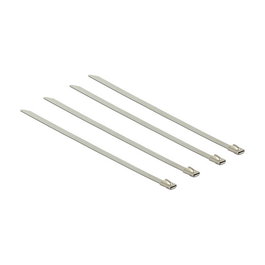 Delock 18630 Brida Acero Inoxidable 20 Piezas, Largo 150 mm x Ancho 4.6 mm, Abrazaderas de Cable Estándar