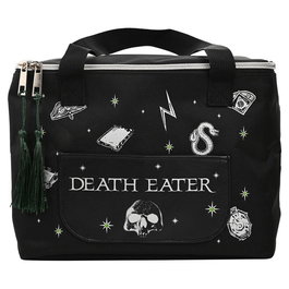 WIDDOP & CO Bolsa Portameriendas Aislante Harry Potter Mortifago Dark Arts - Bolsa Térmica con Forro, Adornos Auténticos