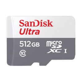 SanDisk Tarjeta de Memoria microSDXC Ultra 512 GB UHS-I Clase 10 - Adaptador SD Incluido - Velocidad de Lectura Hasta 100 MB/s