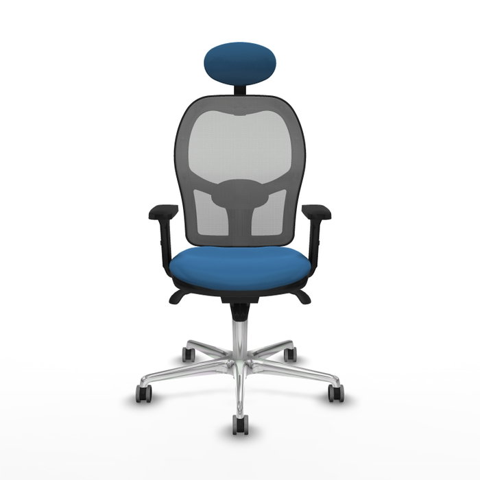 PIQUERAS Y CRESPO Silla de oficina Jorquera con mecanismo Sincro, Azul claro y Gris PIQUERAS Y CRESPO Silla de oficina Jorquera con mecanismo Sincro, Azul claro y Gris