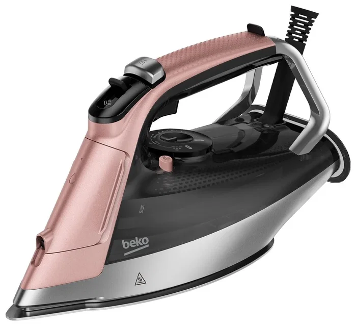 Beko SIM8130P Plancha de vapor 3000W SoftGlide 55g/min 270g/min golpe de vapor rosa Beko SIM8130P Plancha de vapor 3000W SoftGlide 55g/min 270g/min golpe de vapor rosa