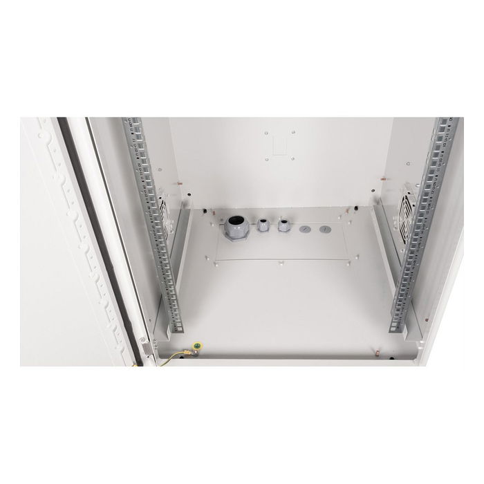 ROLINE 26.21.0091 Bastidor de Pared 20U IP55 de Acero Gris - Para Rack 19 pulgadas, 600x600 mm, Profundidad ajustable 26-53.5 cm, Capacidad 58 kg