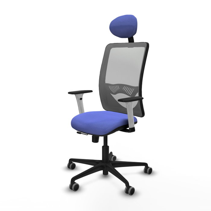 PIQUERAS Y CRESPO Silla de oficina Zulema con mecanismo Sincro/Traslack, Azul claro y Gris PIQUERAS Y CRESPO Silla de oficina Zulema con mecanismo Sincro/Traslack, Azul claro y Gris