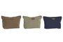 DKD Home Decor Set de 3 Neceseres de Lienzo Barista Surtidos