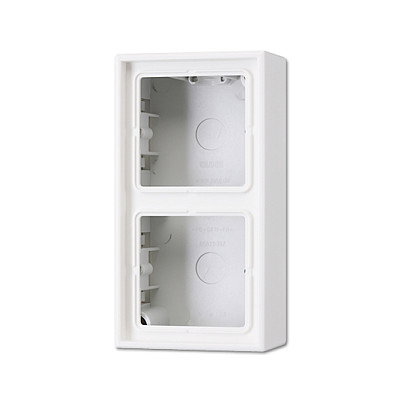 Jung LS 582 A WW Tapa de superficie con marco de 2 posiciones Jung LS 582 A WW Tapa de superficie con marco de 2 posiciones