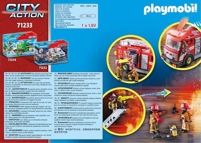 PLAYMOBIL Camión de Bomberos City Action 71233