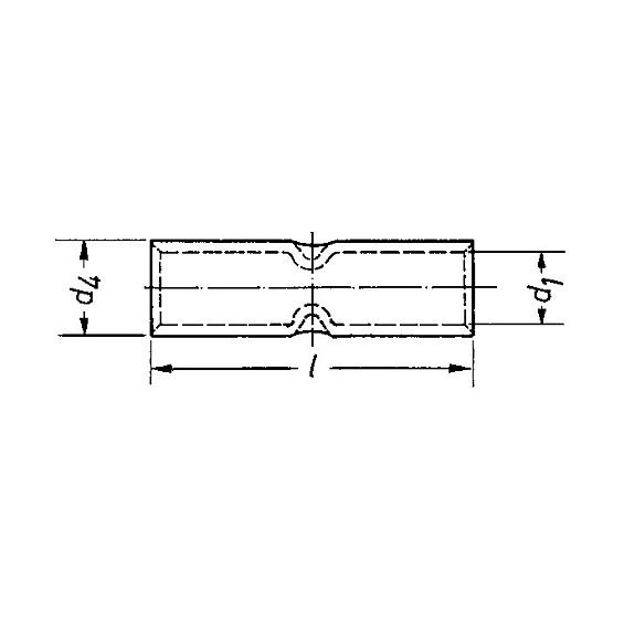 Klauke Quetschverbinder Terminales de Crimpado 4-6 mm² Diseño Largo
