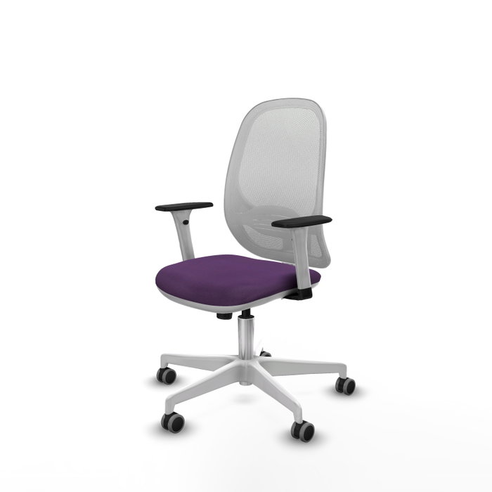 PIQUERAS Y CRESPO Silla de oficina Cilanco Morada y Blanca PIQUERAS Y CRESPO Silla de oficina Cilanco Morada y Blanca