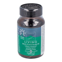 Terranova Multivitaminico Vivo Infantil 100 Cápsulas - Vitaminas, Minerales, DHA y Complejo Magnifood para Niños