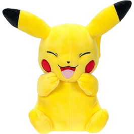 Jazwares Peluche Pokemon Pikachu 21 cm, figura de peluche suave