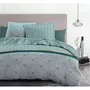 Home Linge Passion HOM3701393706841 Juego Nórdico 140x200 cm - Funda Nórdica y Funda de Almohada - 100% Algodón 57 Hilos - Verde Esmeralda