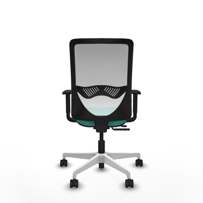 PIQUERAS Y CRESPO Silla de oficina Zulema con mecanismo Sincro/Traslack, Turquesa y Blanco PIQUERAS Y CRESPO Silla de oficina Zulema con mecanismo Sincro/Traslack, Turquesa y Blanco