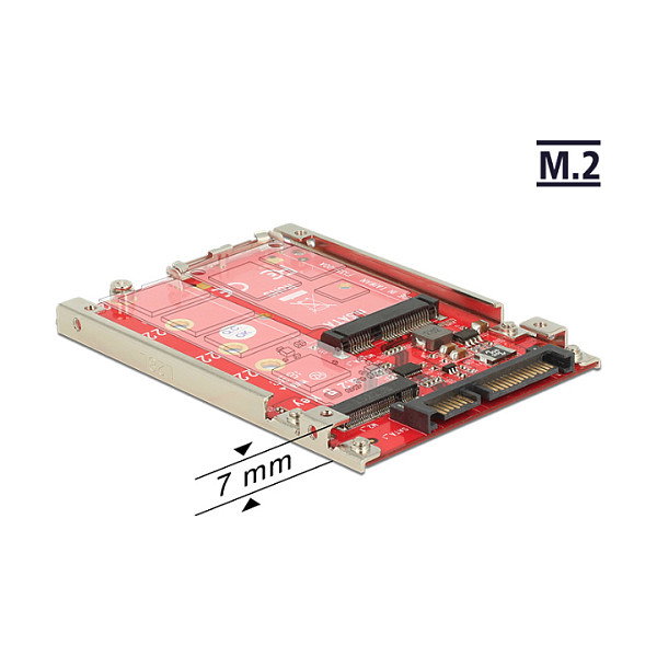 DeLOCK 62859 Convertidor SATA a M.2 y mSATA Verde