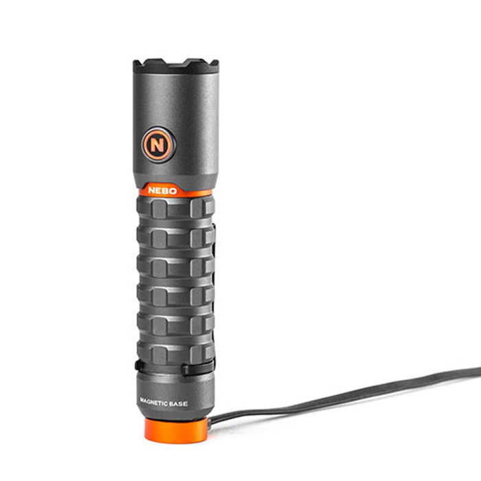 Nebo Torchy 2K Linterna LED Recargable USB, 2000 Lúmenes, 5 Modos, IPX6 Resistente al Agua, Base Magnética, Clip, Aluminio Aeronáutico, Negro/Naranja Nebo Torchy 2K Linterna LED Recargable USB, 2000 Lúmenes, 5 Modos, IPX6 Resistente al Agua, Base Magnética, Clip, Aluminio Aeronáutico, Negro/Naranja