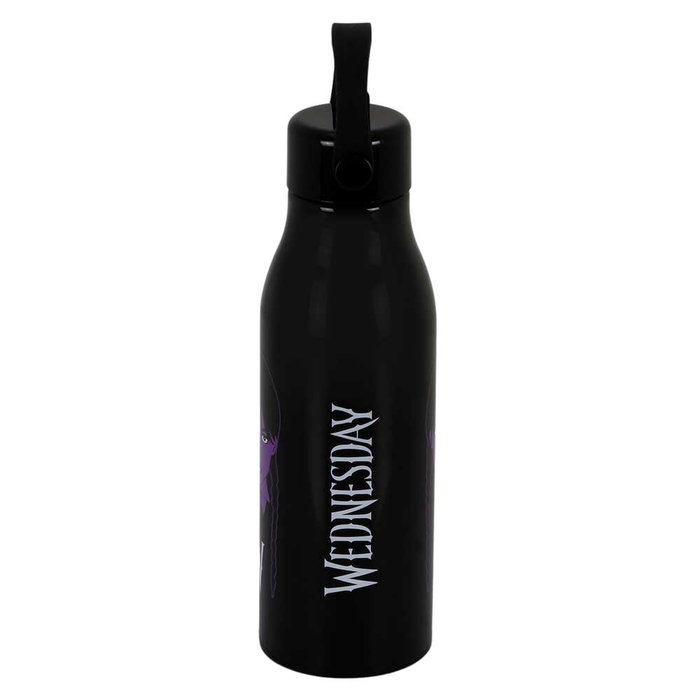 Karactermania Botella Braid Miércoles Negro