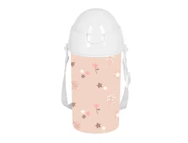 Safta Botella portalíquidos preescolar 500 ml con apertura automática y pajita