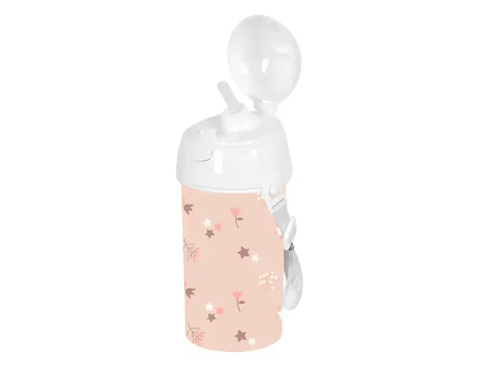 Safta Botella portalíquidos preescolar 500 ml con apertura automática y pajita