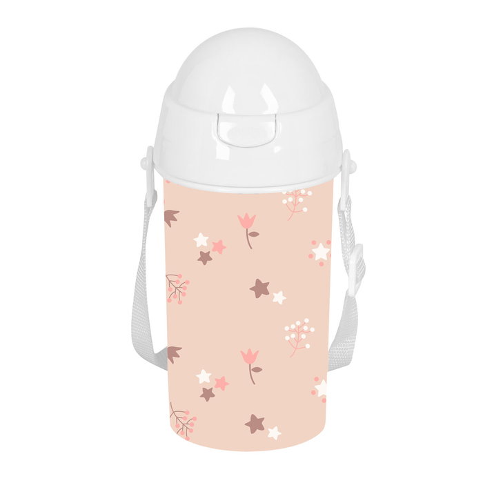 Safta Botella portalíquidos 500 ml con apertura automática y pajita preescolar Safta Botella portalíquidos 500 ml con apertura automática y pajita preescolar