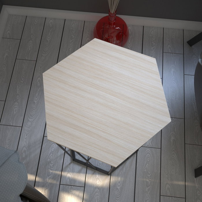 Hanah Home Mesa Auxiliar Oak, Tablero de Partículas Melamina, Patas Metal, 40x62x35 cm, Roble y Negro Hanah Home Mesa Auxiliar Oak, Tablero de Partículas Melamina, Patas Metal, 40x62x35 cm, Roble y Negro