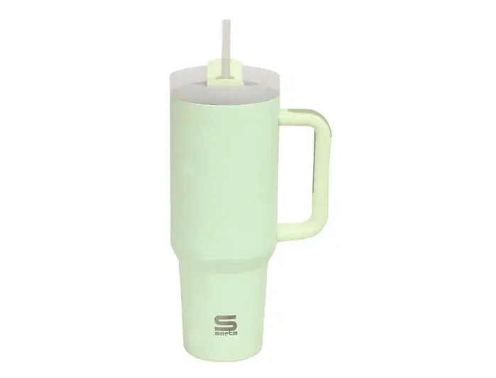 Safta Vaso Térmico con Pajita, 1200 ml, 26.5x10x10 cm Safta Vaso Térmico con Pajita, 1200 ml, 26.5x10x10 cm