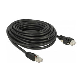 DeLOCK Cable de red Cat6 S/FTP RJ-45 de 10 m con tornillos 85672
