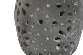 DKD Home Decor Portavela Gris 17 x 19 x 17 cm (8 Unidades)