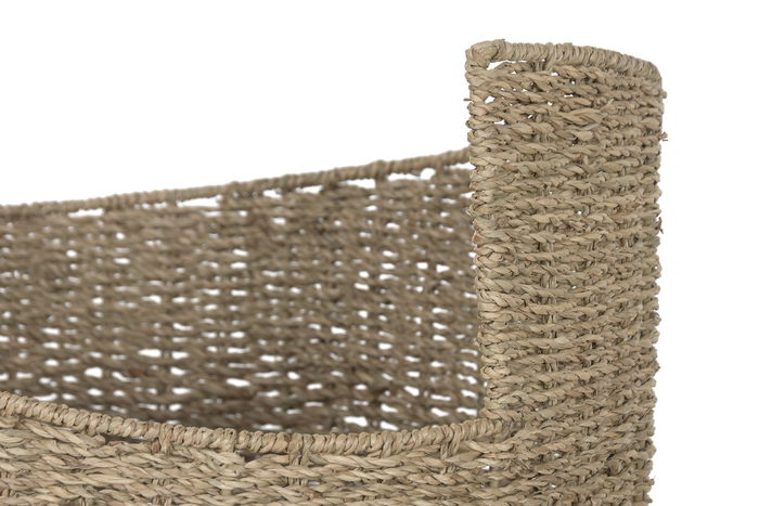 DKD Home Decor Cesta Balines Natural 43 x 49 x 43 cm Set de 2 Unidades