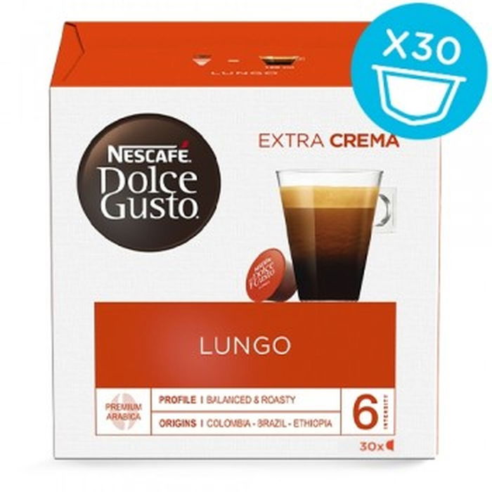 Cápsulas de Café Nestle LUNGO 30 piezas (1 unidad) (30 unidades) Cápsulas de Café Nestle LUNGO 30 piezas (1 unidad) (30 unidades)