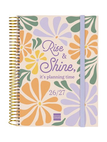 Finocam Agenda Secundaria Shine Curso 2026-2027 Espiral 155x212mm Finocam Agenda Secundaria Shine Curso 2026-2027 Espiral 155x212mm