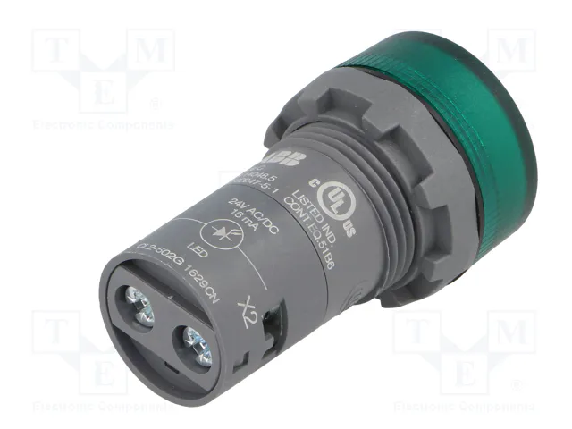 ABB Lámpara de control CL2 verde Ø22mm ABB Lámpara de control CL2 verde Ø22mm