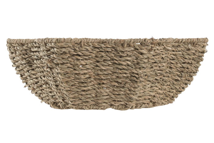 DKD Home Decor Set de 3 Centros de Mesa en Seagrass y Metal Natural