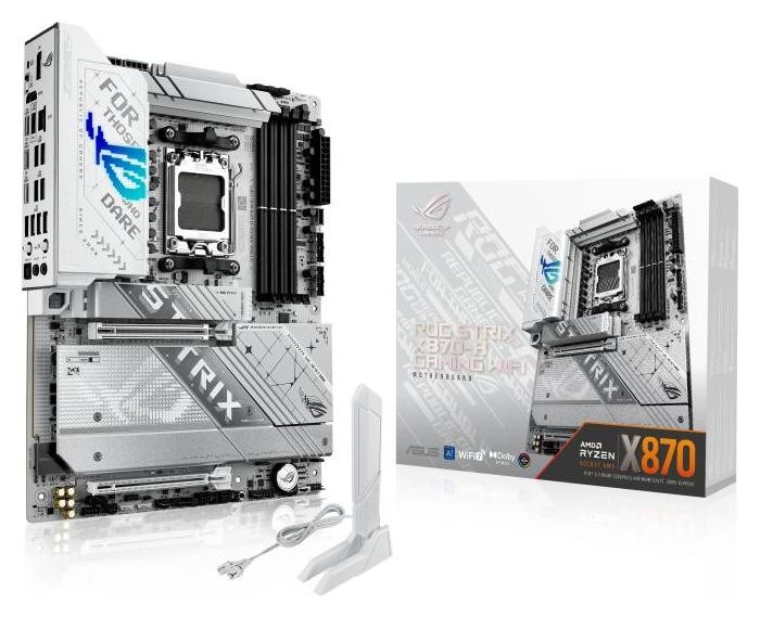 ASUS ROG Strix X870-A Gaming WiFi AMD AM5 ATX Aluminio ASUS ROG Strix X870-A Gaming WiFi AMD AM5 ATX Aluminio