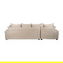 Chaise-Lounger Crema Tejido-Madera 300 X 161 X 90 cm