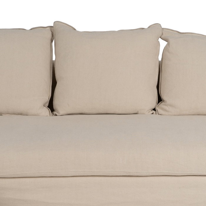 Chaise-Lounger Crema Tejido-Madera 300 X 161 X 90 cm