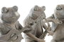 DKD Home Decor Figura de Rana Músico en Resina, Surtido de 3 Piezas