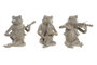 DKD Home Decor Figura de Rana Músico en Resina, Surtido de 3 Piezas