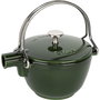 Staub Tetera Redonda de Hierro Fundido Verde 1,15 L