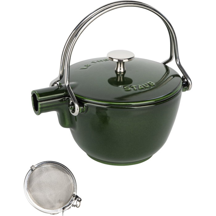 Staub Tetera Redonda de Hierro Fundido Verde 1,15 L Staub Tetera Redonda de Hierro Fundido Verde 1,15 L