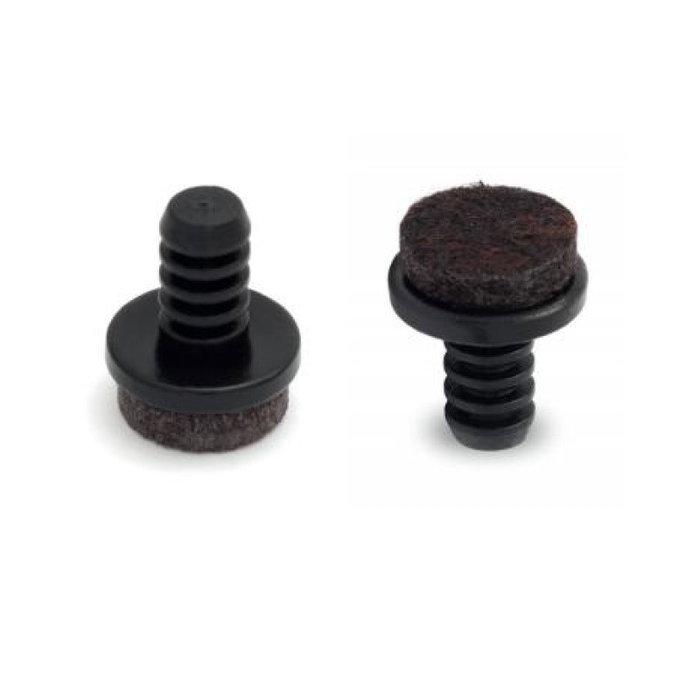 Herrajes Alk Deslizante Con Fieltro Ø15-18 Para Taladro De 8Mm Negro Herrajes Alk Deslizante Con Fieltro Ø15-18 Para Taladro De 8Mm Negro