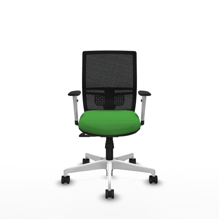 PIQUERAS Y CRESPO Silla de oficina Yunquera con mecanismo Sincro Verde y Negro