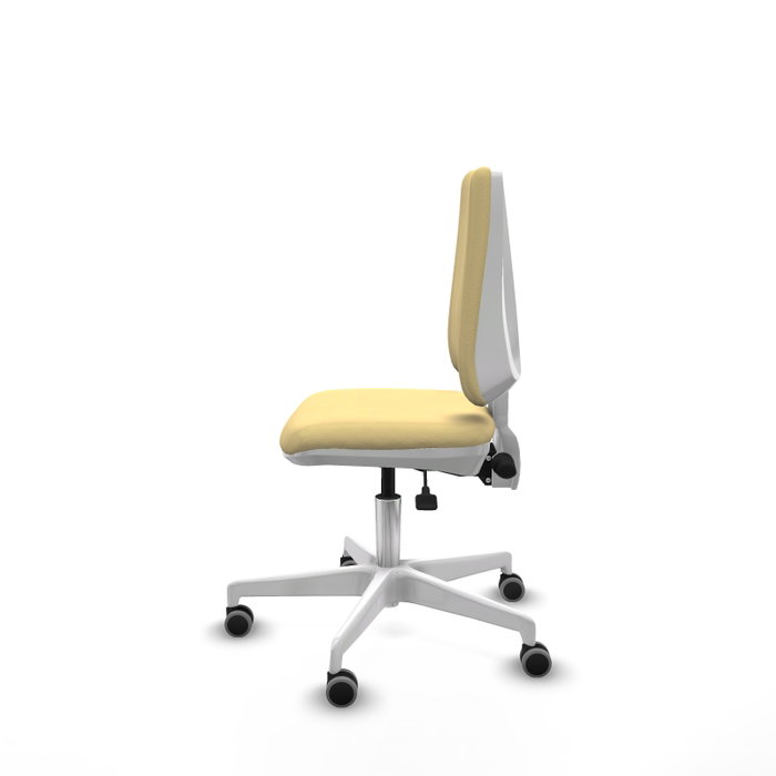 PIQUERAS Y CRESPO Silla de oficina Elche color Crema con mecanismo Asincro